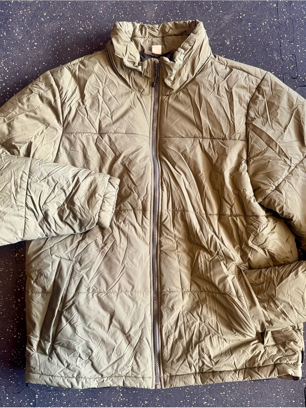 Men’s REI Co-op Olive Green Puffer Jacket – Large – Excellent Condition
